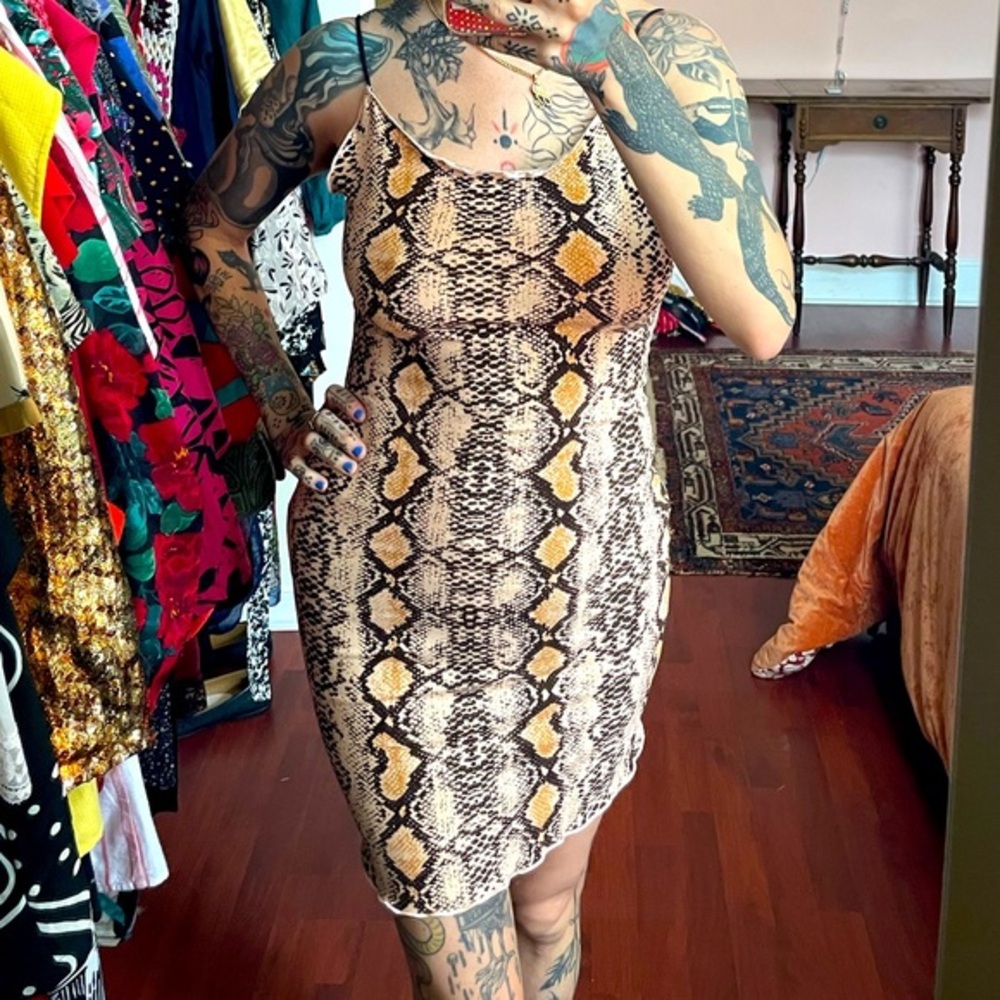 Sexy Snakeskin Dress